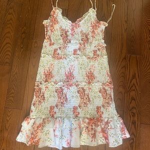 Ruched floral dress